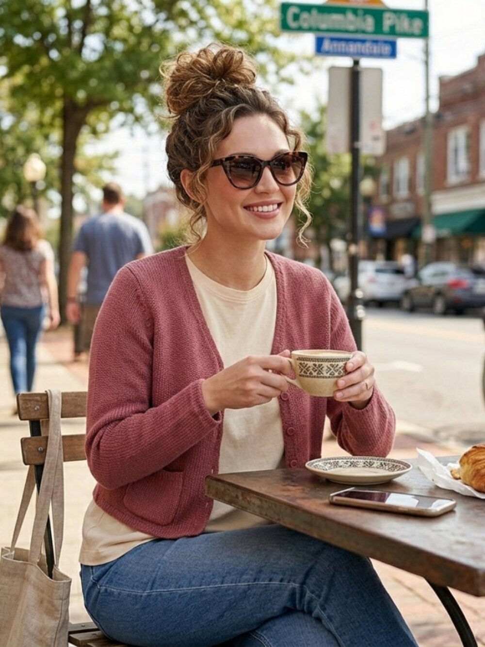 Ballinger Gold cardigan burgundy